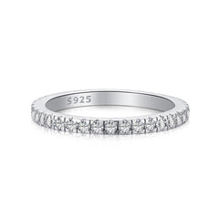 Anillo Eternity Veretta con circonios blancos 2 mm