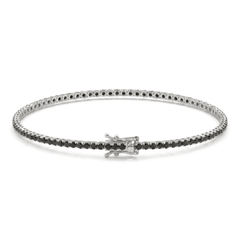 Black Zirconia Tennis Bracelet 2 mm