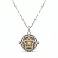 Angel Caller Necklace with Zircon Star