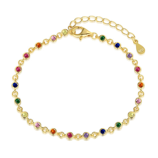 Bracciale Zirconi Rainbow - My Mo Gioielli