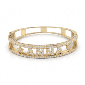 Pulsera Nombre Esclava Base Zirconada