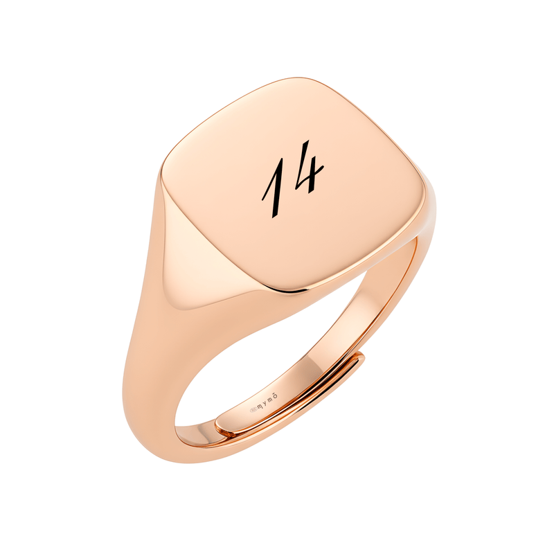 Anello Chevalier Quadrato personalizzato - My Mo Gioielli