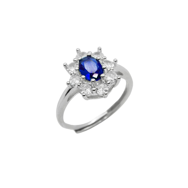 Anello Kate Fiore Blu - My Mo Gioielli