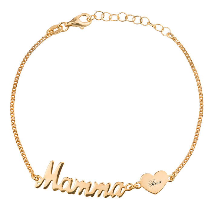 Bracciale Mamma con Cuore Personalizzato - My Mo Gioielli