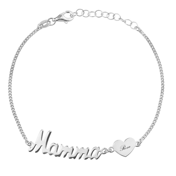 Bracciale Mamma con Cuore Personalizzato - My Mo Gioielli