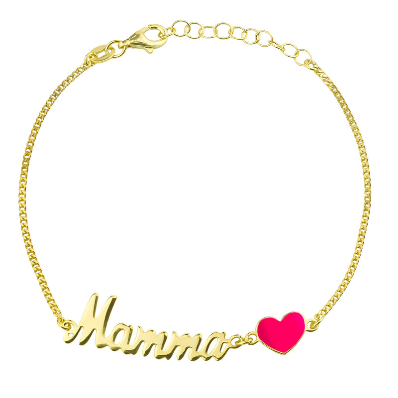 Bracciale Mamma Cuore Rosa - My Mo Gioielli