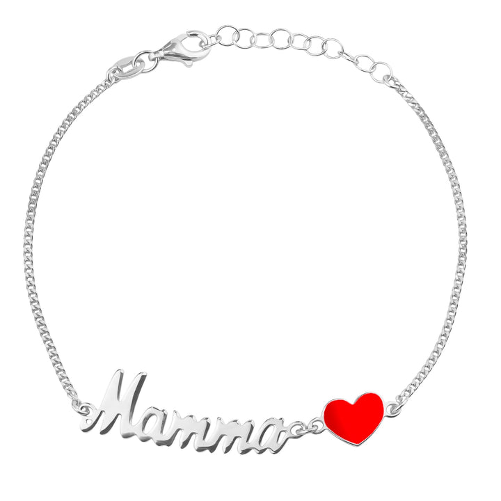 Bracciale Mamma Cuore Rosso - My Mo Gioielli
