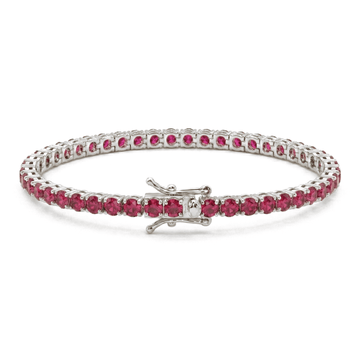 Bracciale Tennis zirconi Fucsia 3 mm - My Mo Gioielli