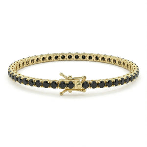 Bracciale Tennis zirconi Neri 3 mm - My Mo Gioielli