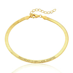 Tobillera Plana Snake Personalizada