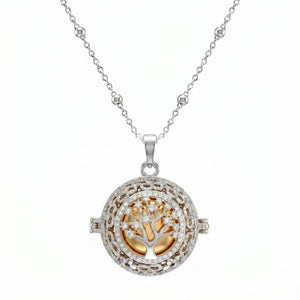 Collana Chiama Angeli con Albero della Vita Zirconato - My Mo Gioielli