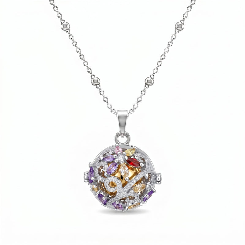 Collana Chiama Angeli con Intreccio Floreale Multicolor - My Mo Gioielli