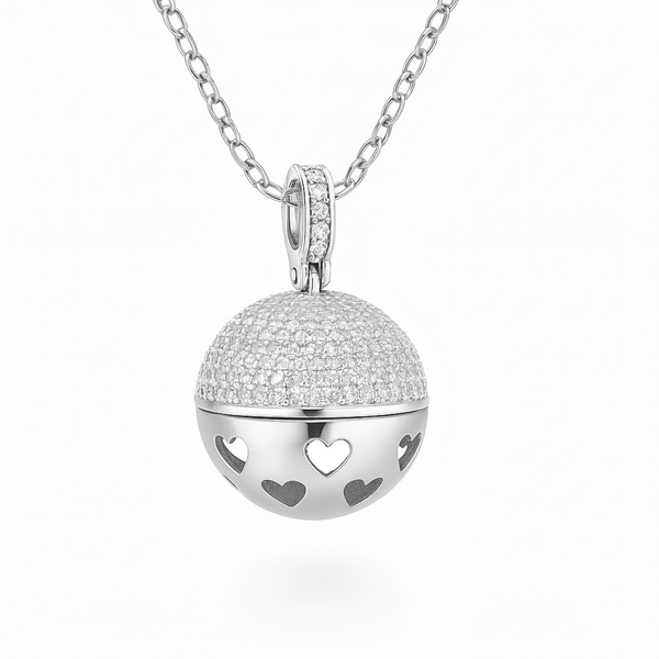 Collana Chiama Angeli Zirconata con Cuori Traforati - My Mo Gioielli