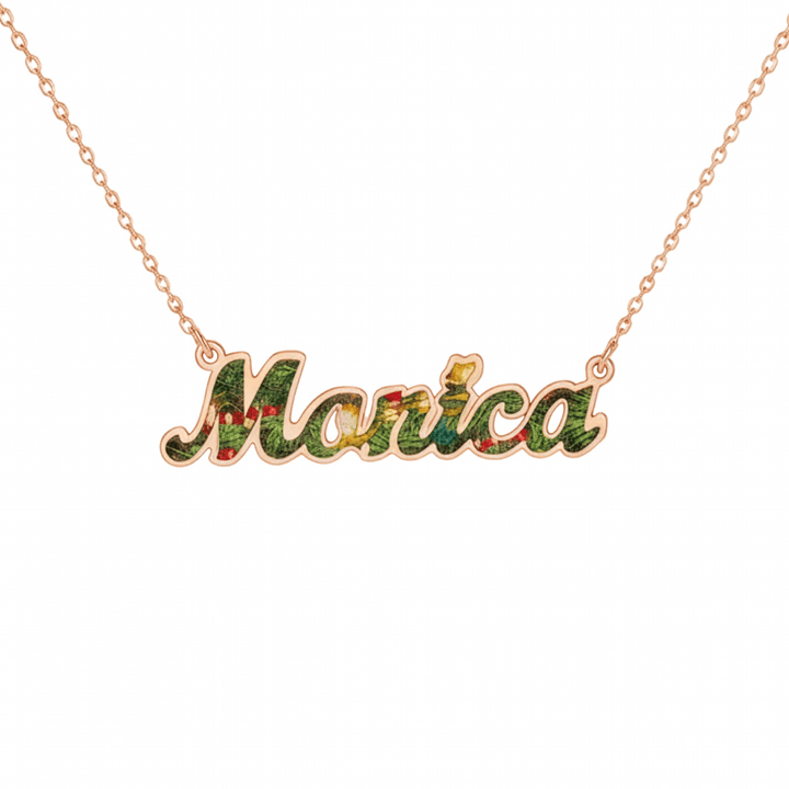 Collana Nome Tema Natalizio - My Mo Gioielli