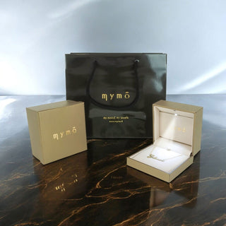 Paquete de regalo de lujo con luz LED - Bronce y negro