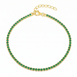Tobillera de tenis verde 2 mm