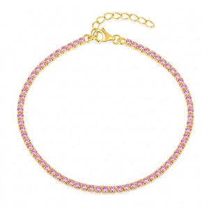 Tobillera de tenis rosa 2 mm